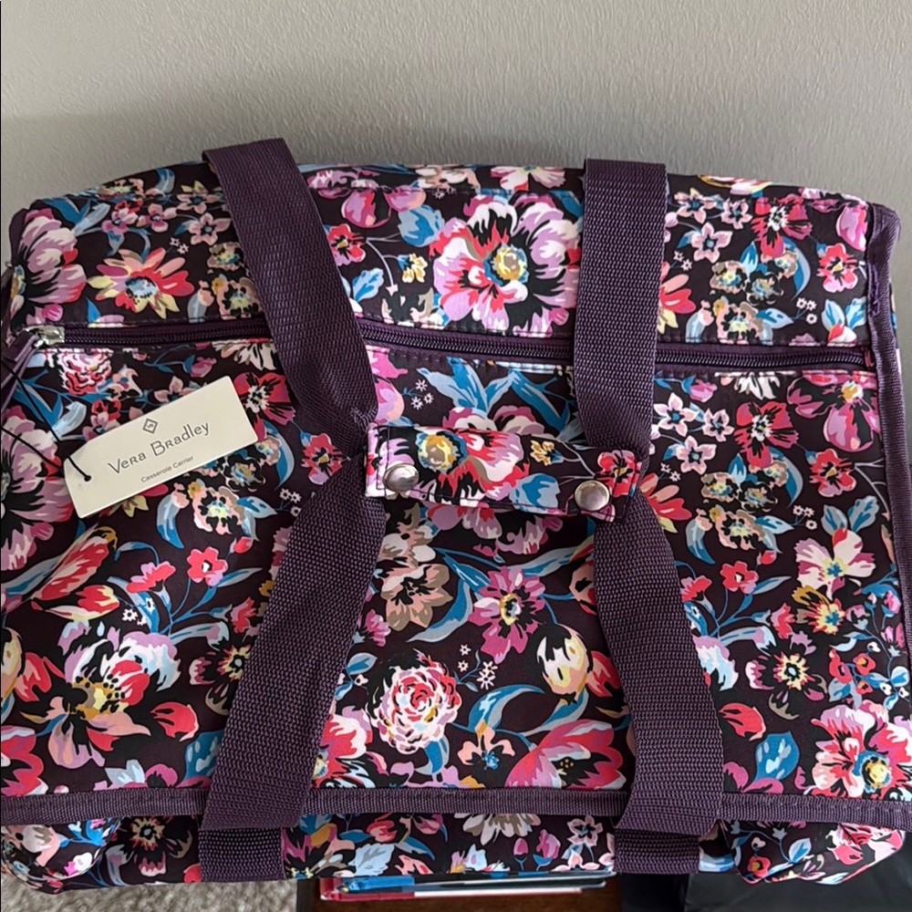 NWT Vera Bradley Insulated Casserole Carrier - Purple